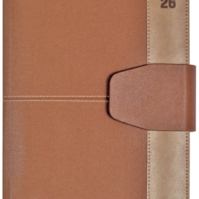 Agenda con cierre de broche 15.5x22.5 2027 personalizada